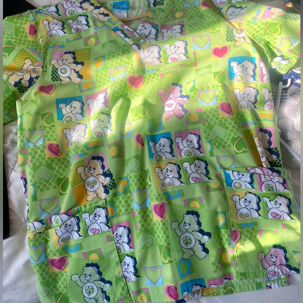 CARE BEAR SCRUB TOP